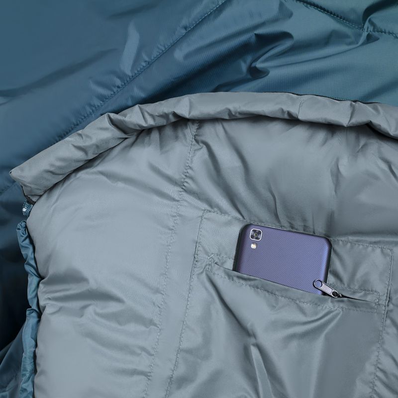 Спальний мішок Alpinus Fiber Pro 1300 правий зелений 5
