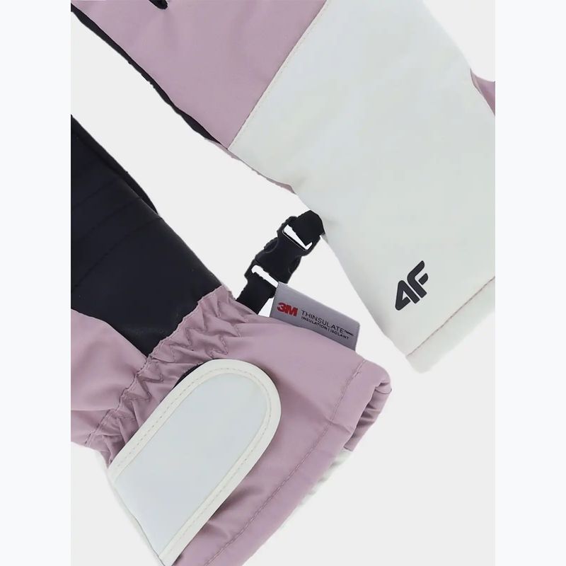 Рукавиці гірськолижні дитячі 4F Fnk U189 light pink 2
