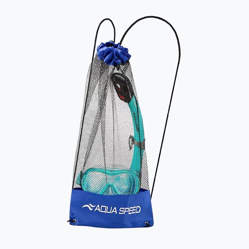 Комплект для занурювання дитячий AQUA-SPEED Alize FS + Samos + Mesh бірюзовий 2