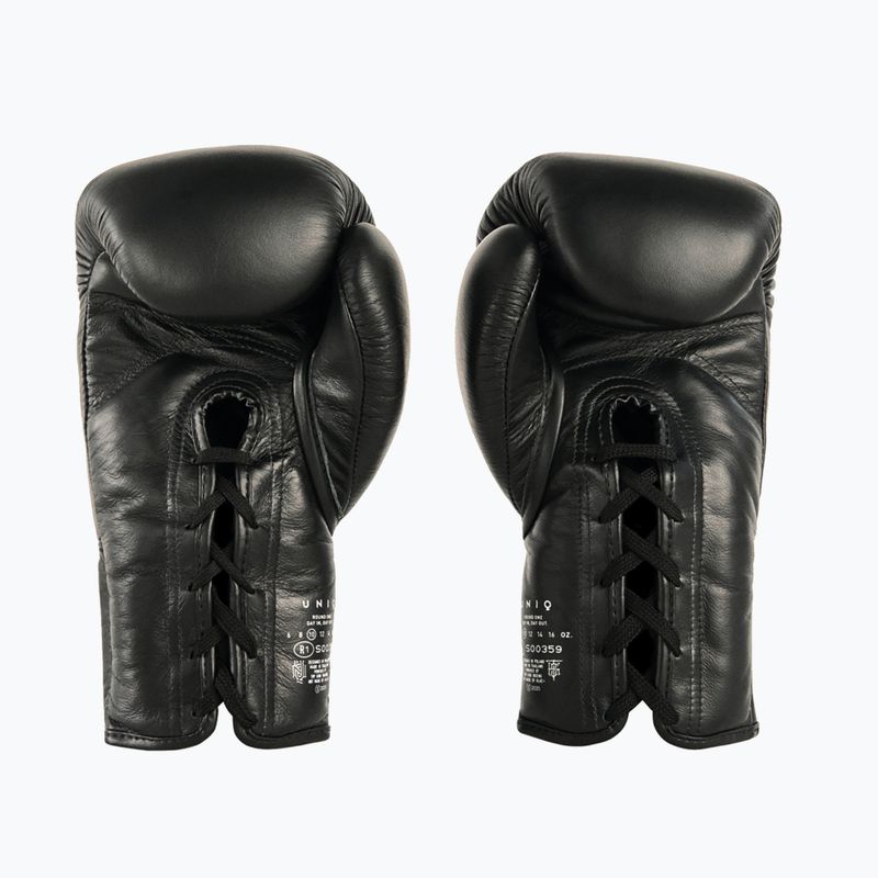 Рукавиці боксерські UNIQ Laced Up technical black 2