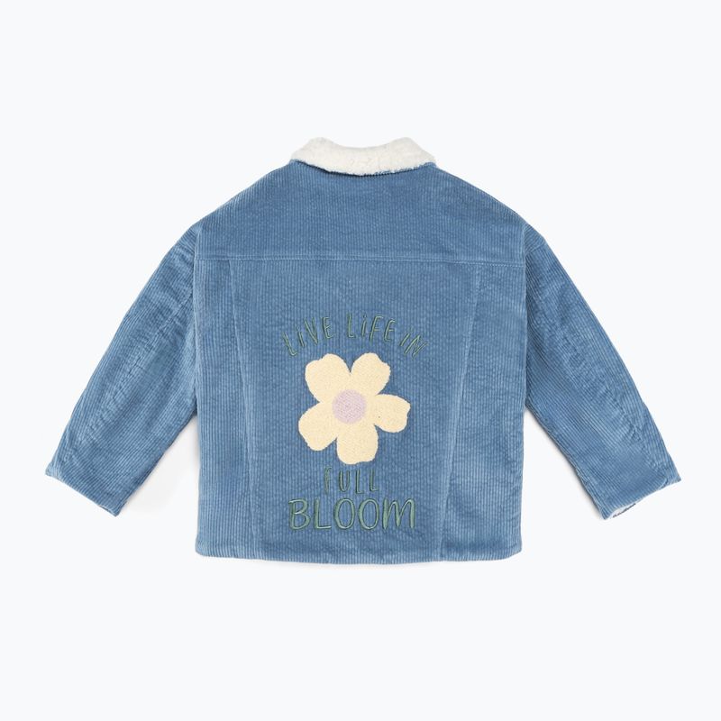 Куртка дитяча KID STORY Teddy air blue flowers 2