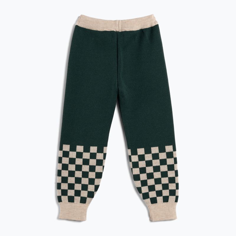 Штани дитячі KID STORY Merino green chessboard 2