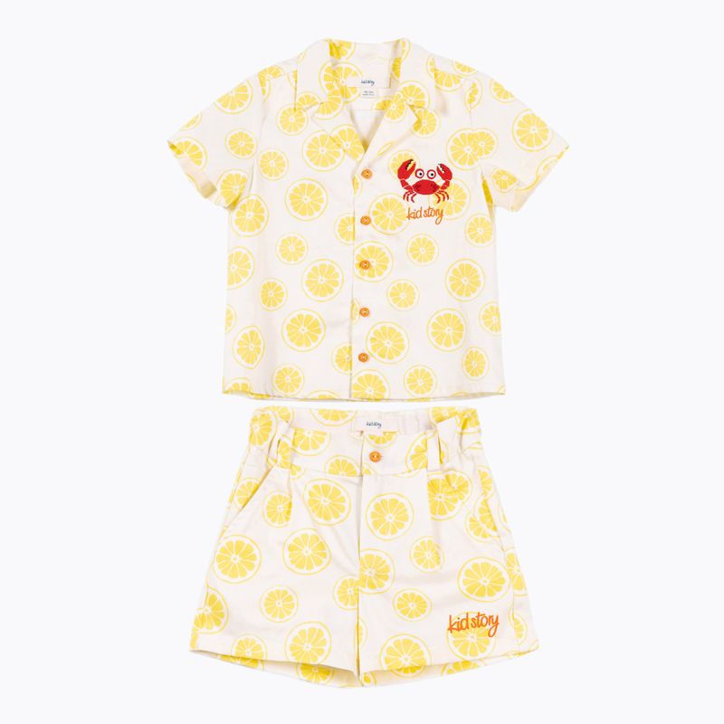 Дитячий комплект KID STORY Сорочка та шорти лаймовий рай 4
