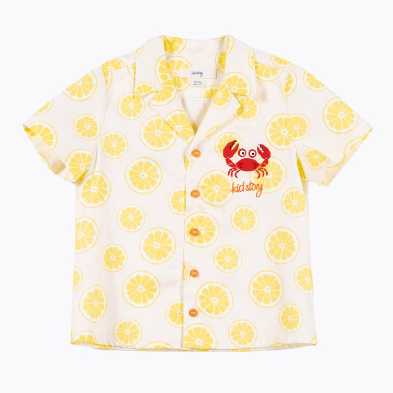 Дитячий комплект KID STORY Сорочка та шорти лаймовий рай 5