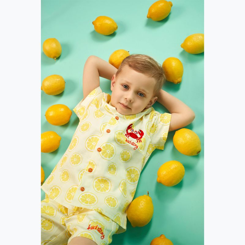 Дитячий комплект KID STORY Сорочка та шорти лаймовий рай 12