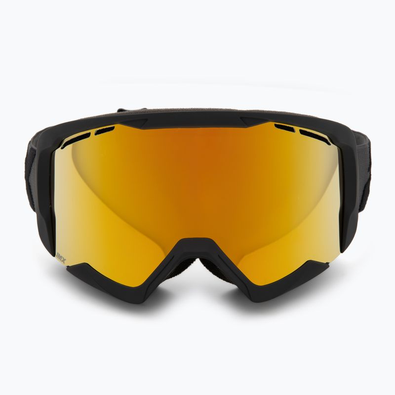 Гірськолижні окуляри IMX Snow black matt/black/gold iridium/ brown 2