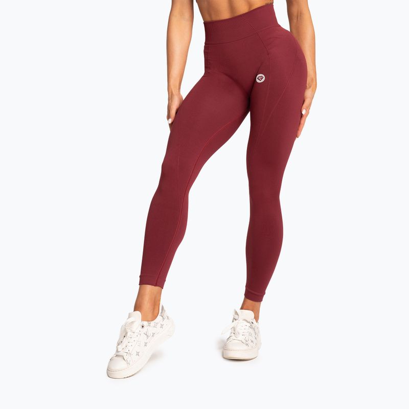 Легінси жіночі Gym Glamour Basic Scrunch burgundy