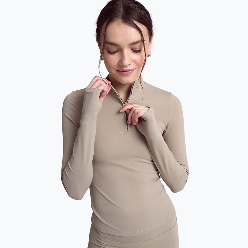 Лонгслів жіночий JOYINME Motion LS 1/4 Zip sage 3