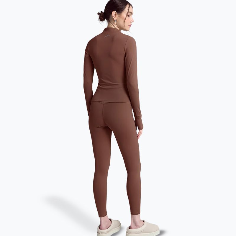 Лонгслів жіночий JOYINME Motion LS 1/4 Zip chestnut 3