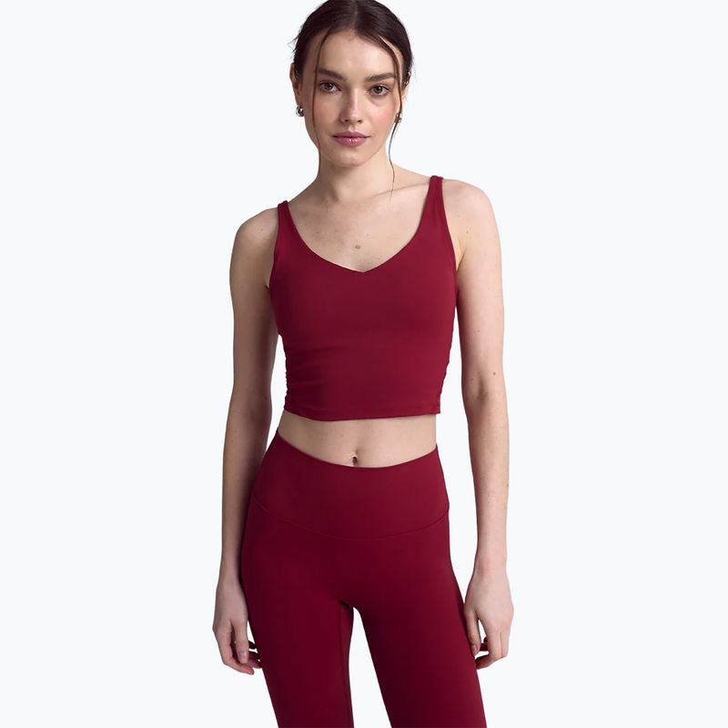 Жіночий топ для йоги JOYINME Grace red wine
