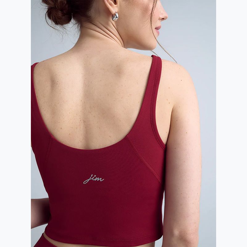 Жіночий топ для йоги JOYINME Grace red wine 3