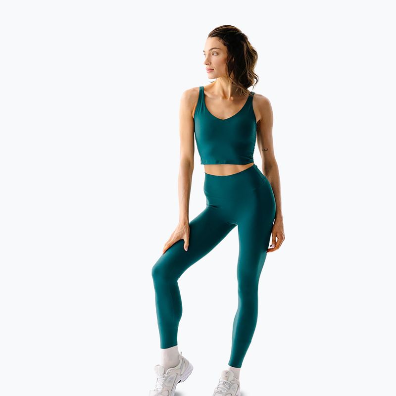Легінси для йоги жіночі JoyInMe Oneness Ease 7/8 black green 2
