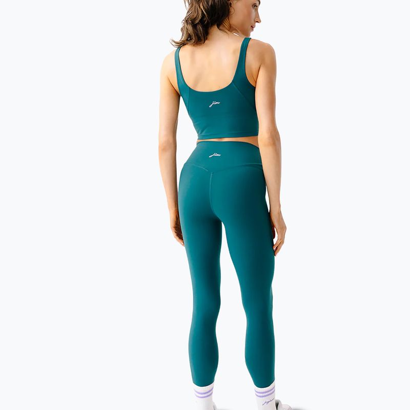 Легінси для йоги жіночі JoyInMe Oneness Ease 7/8 black green 3