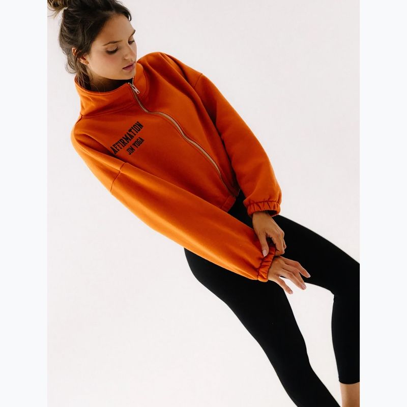 Кофта флісова жіноча JoyInMe Zip Flow Sweatshirt pumpkin spice 6