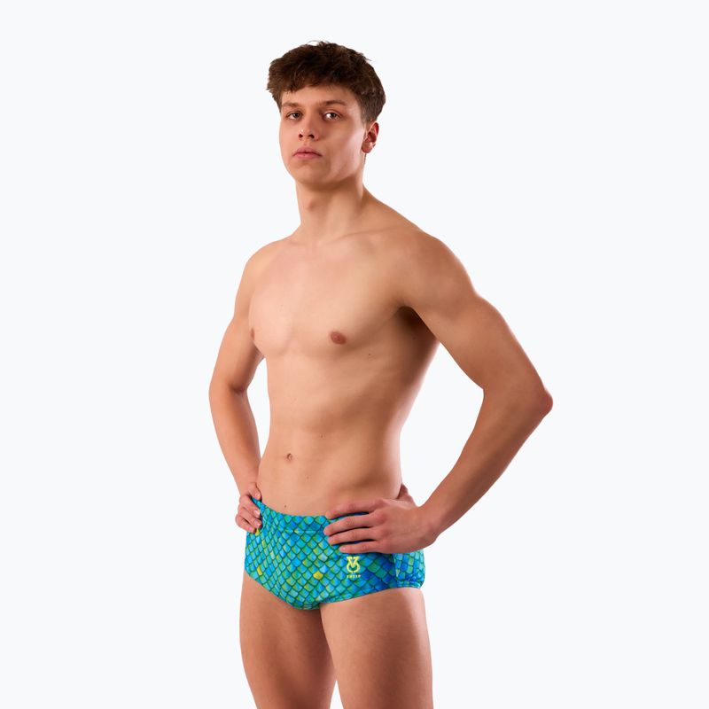 Плавки чоловічі SWEEP Aqua Hippos блакитний/жовтий/зелений 5