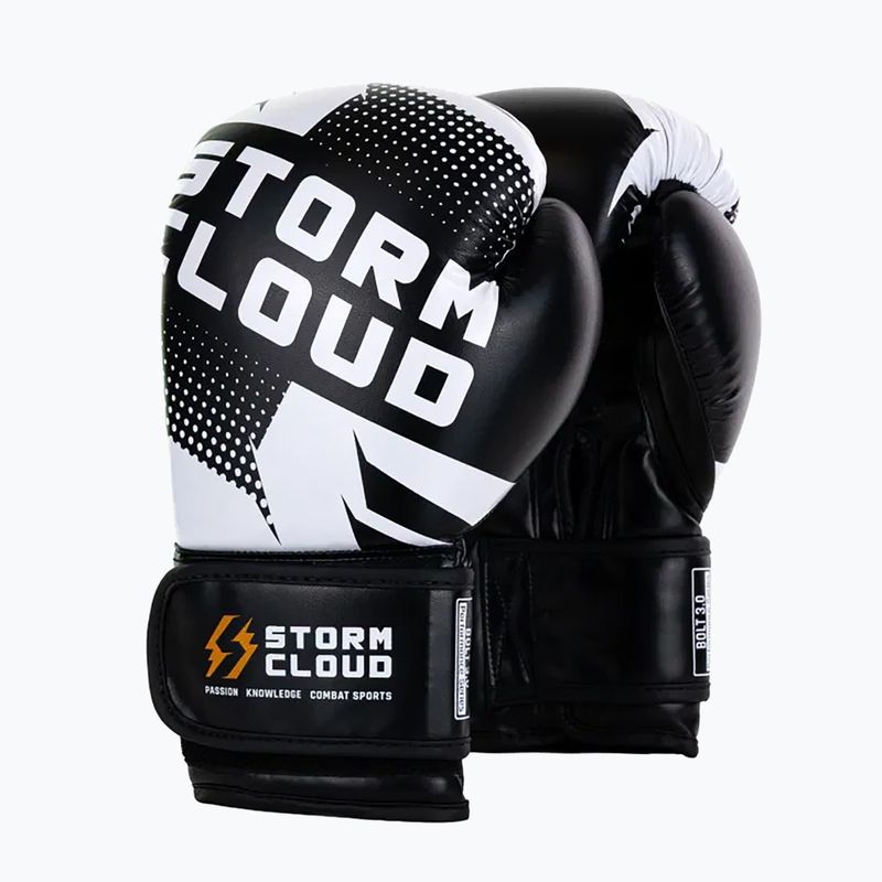 Рукавиці боксерські StormCloud Bolt 3.0 black/white 2