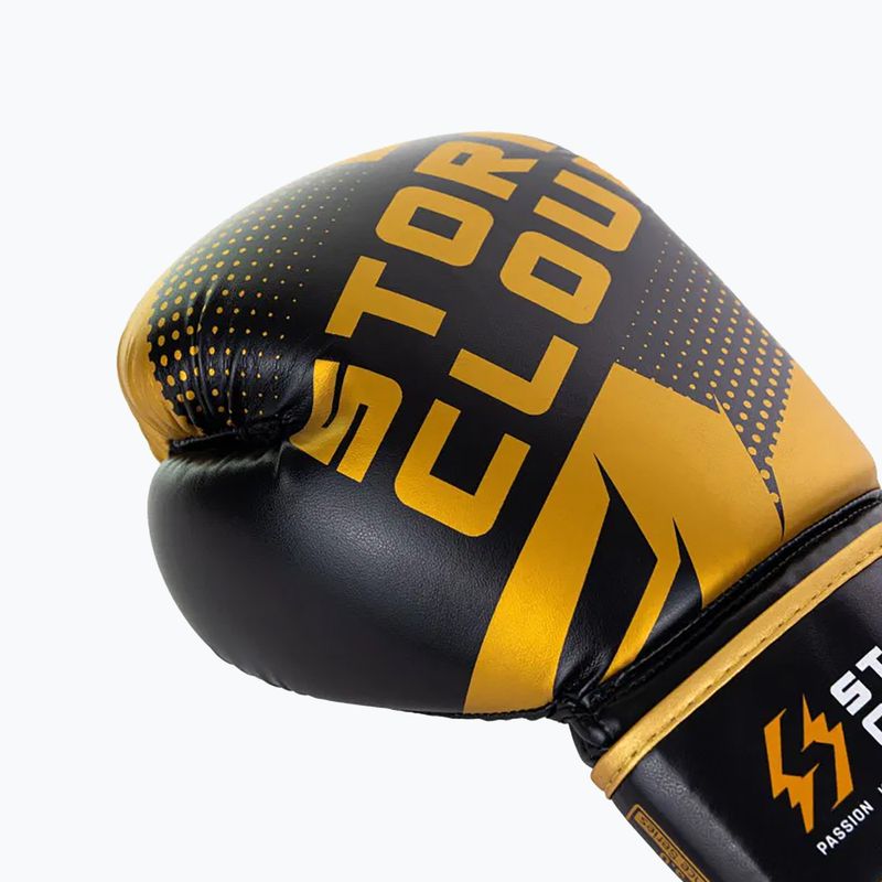 Боксерські рукавиці StormCloud Bolt 3.0 black/gold 6