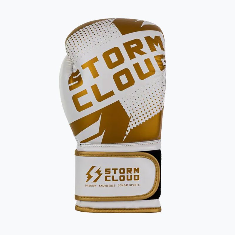 Боксерські рукавиці StormCloud Bolt 3.0 white/gold 4
