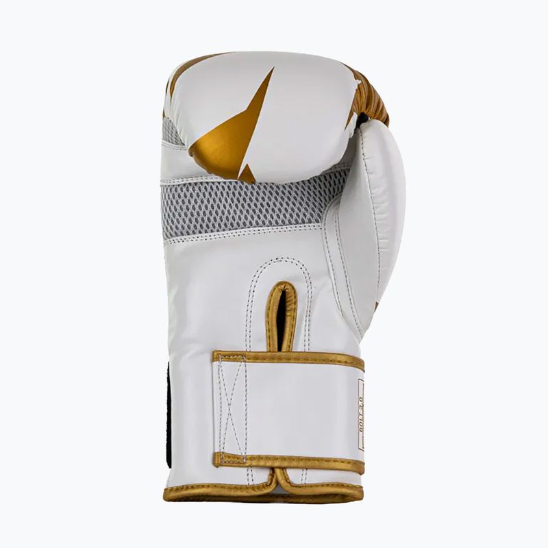 Боксерські рукавиці StormCloud Bolt 3.0 white/gold 5