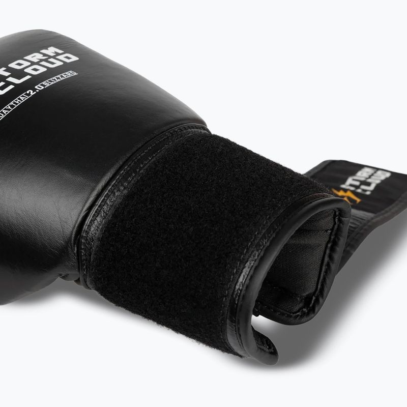 Рукавиці боксерські StormCloud Muay Thai Blizzard 2.0 black/white 6