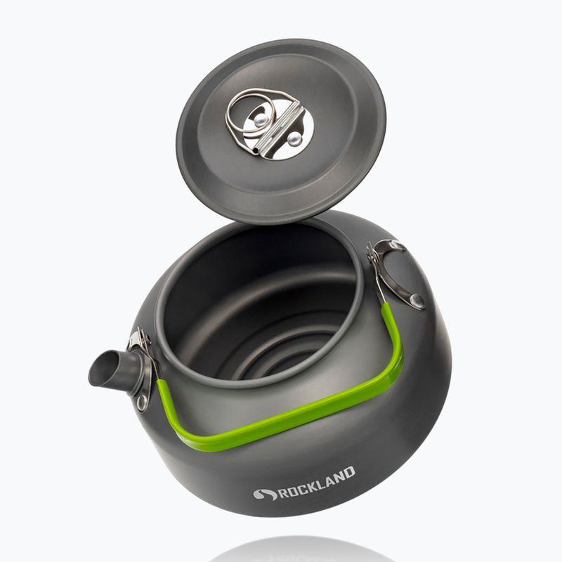 Чайник туристичний Rockland 0,8 л grey/green 4