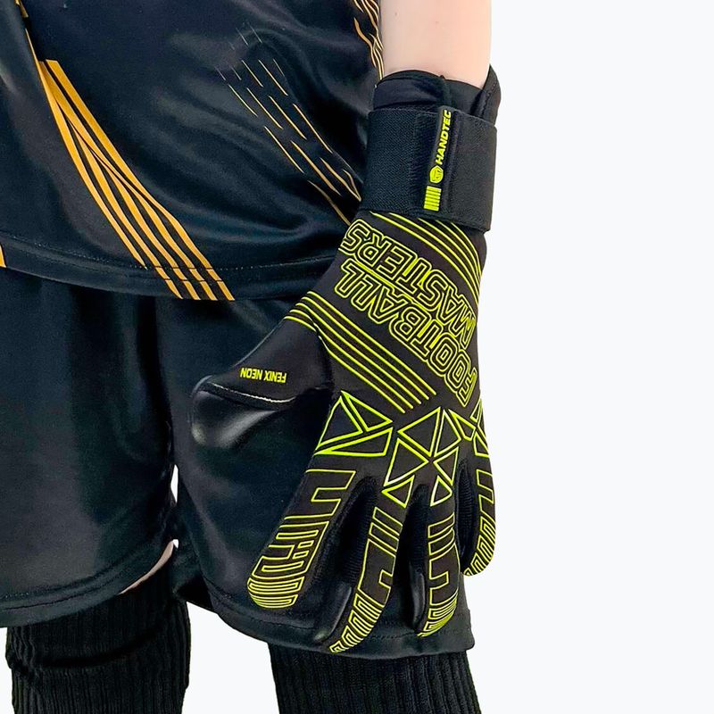 Рукаваці воротарські дитячі Football Masters Fenix green fluo 4