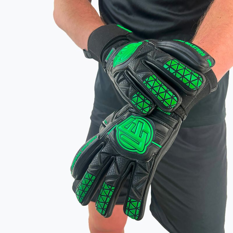 Рукаваці воротарські Football Masters Voltage Plus NC black/green 4