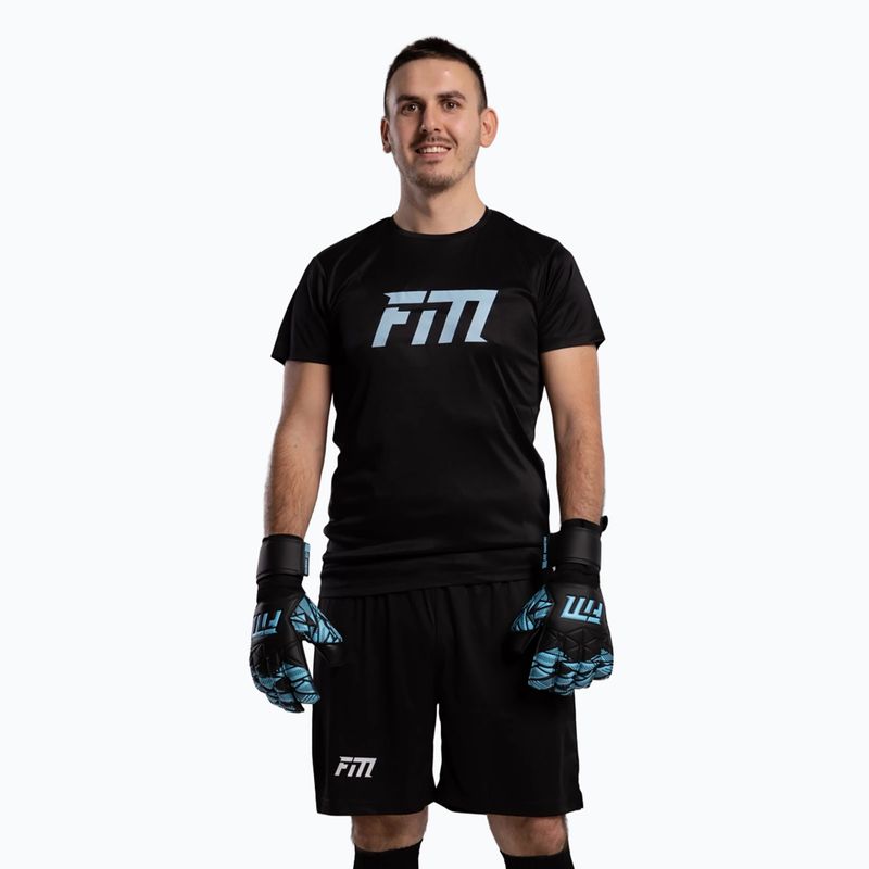 Рукавиці воротарські Football Masters Invictus X Training black/blue 2