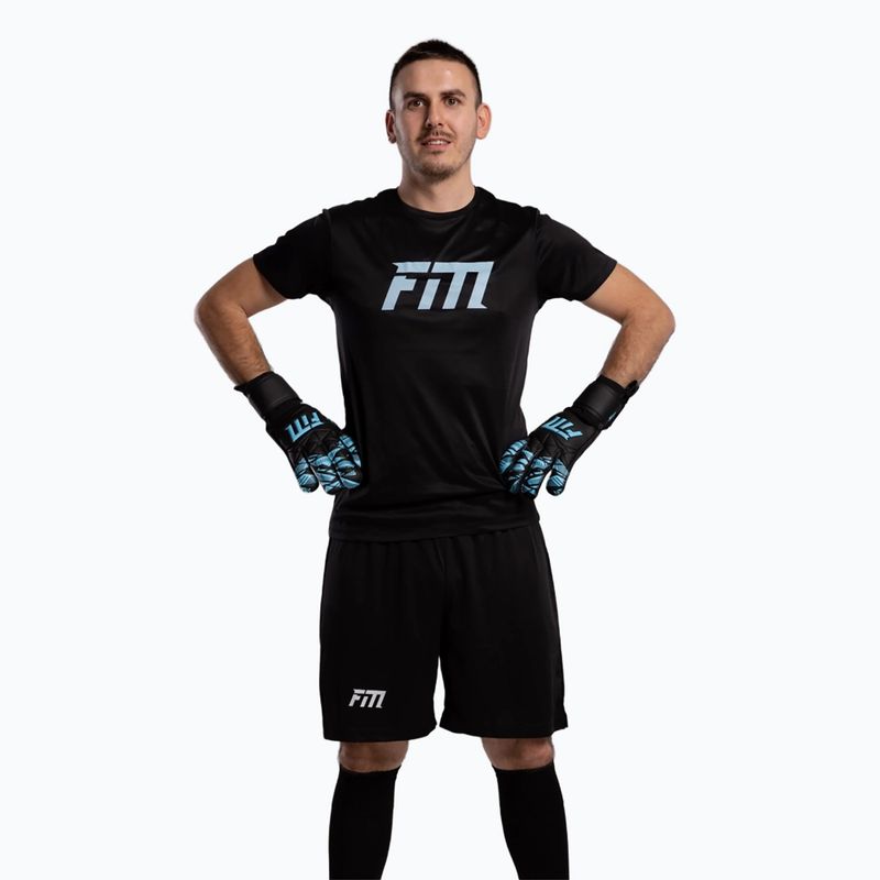Рукавиці воротарські Football Masters Invictus X Training black/blue 3