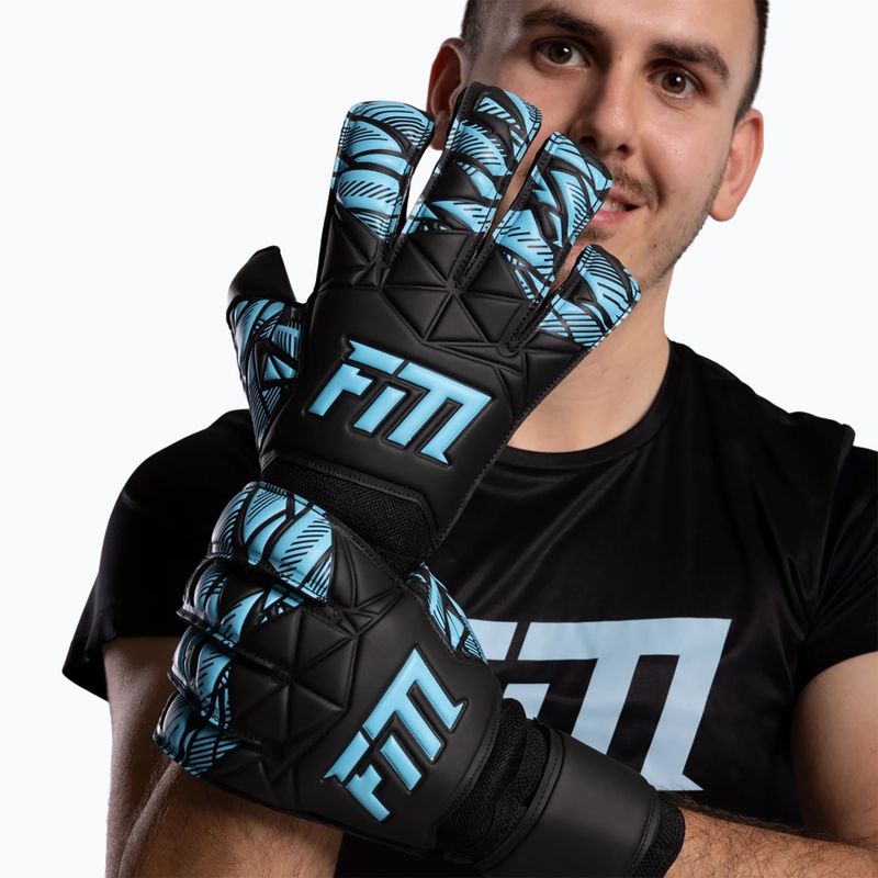 Рукавиці воротарські Football Masters Invictus X Training black/blue 5