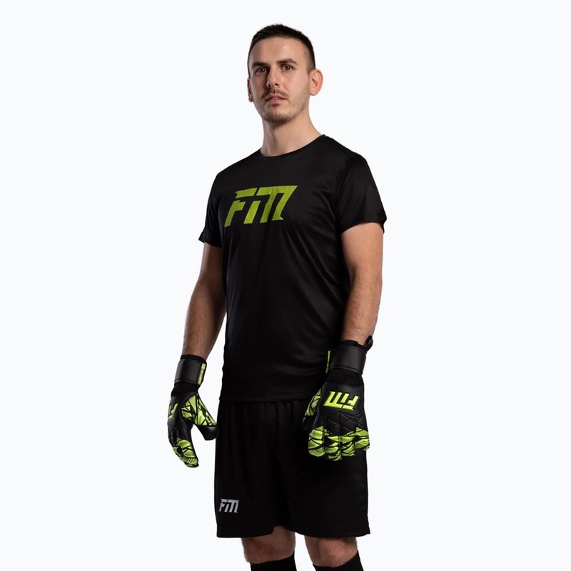 Рукавиці воротарські Football Masters Invictus X Training black/green 3