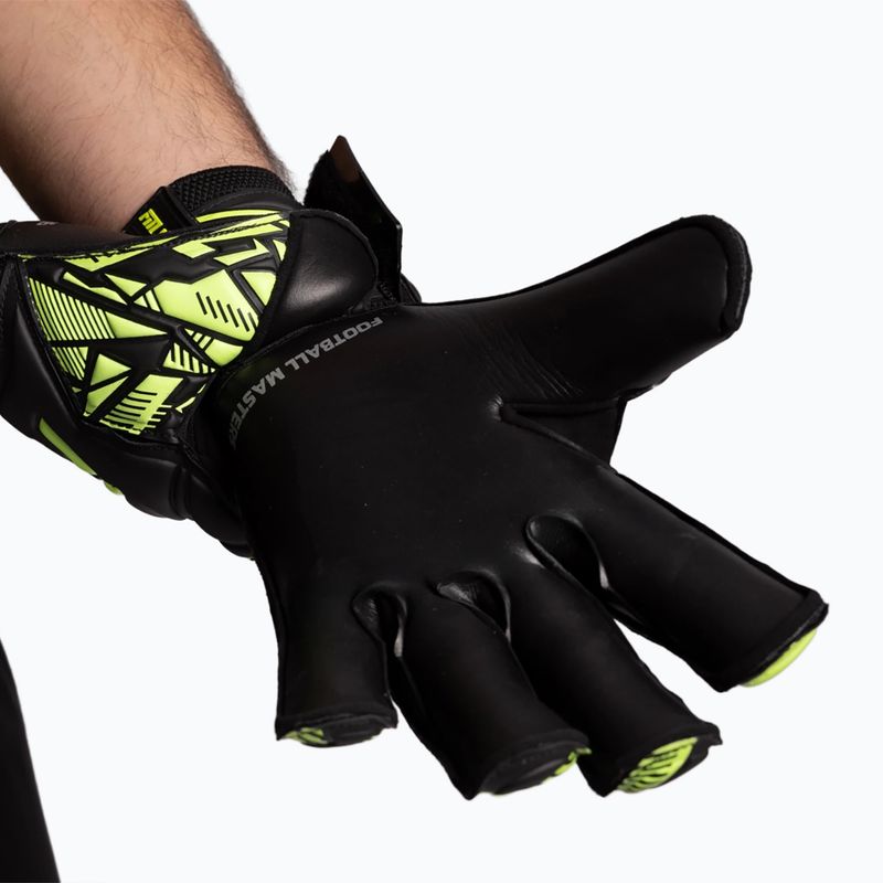 Рукавиці воротарські Football Masters Invictus X Training black/green 4