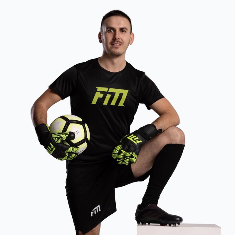 Рукавиці воротарські Football Masters Invictus X Training black/green 7