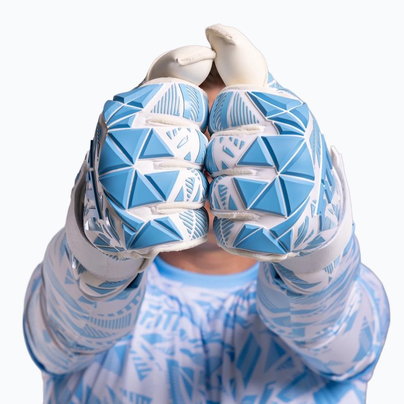 Рукавиці воротарські Football Masters Invictus X PRO white/blue 10