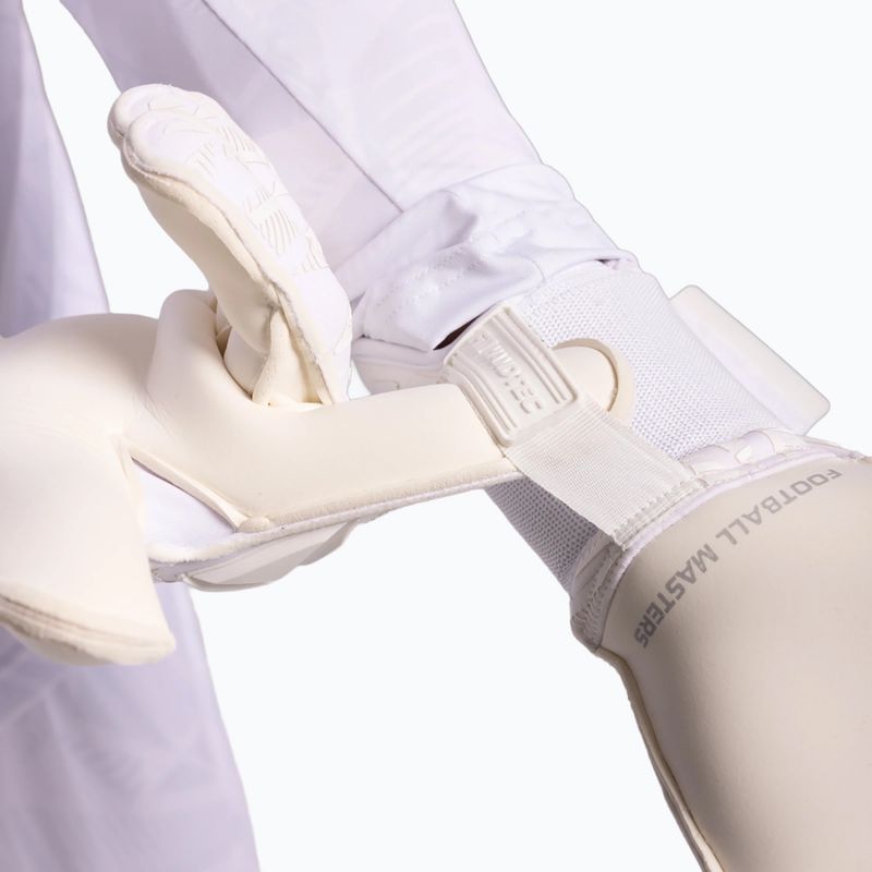 Рукавиці воротарські Football Masters Invictus X PRO all white 6