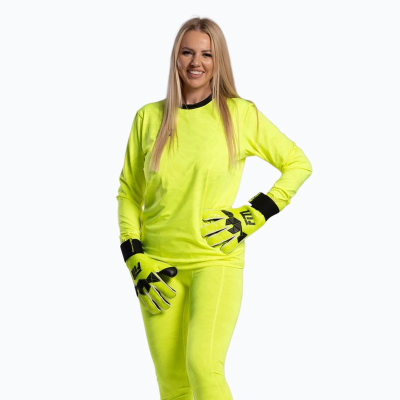 Рукавиці воротарські Football Masters Invictus X PRO yellow fluo 2