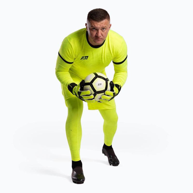 Рукавиці воротарські Football Masters Invictus X PRO yellow fluo 3