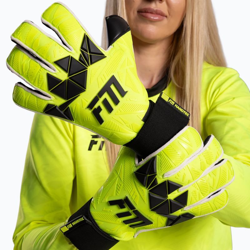 Рукавиці воротарські Football Masters Invictus X PRO yellow fluo 5