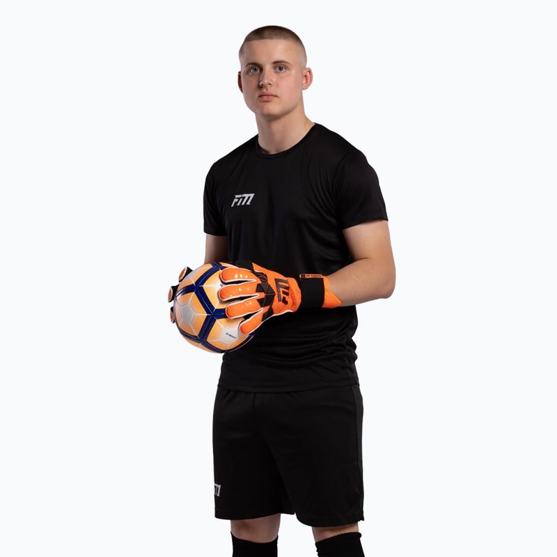 Рукавиці воротарські Football Masters Invictus X PRO orange fluo 2