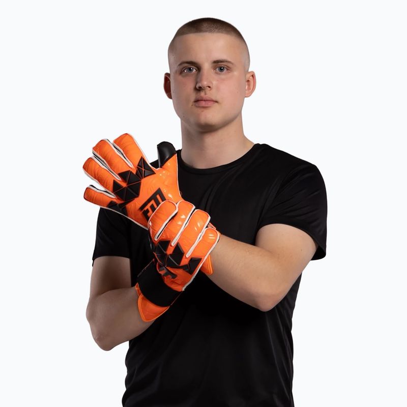 Рукавиці воротарські Football Masters Invictus X PRO orange fluo 5