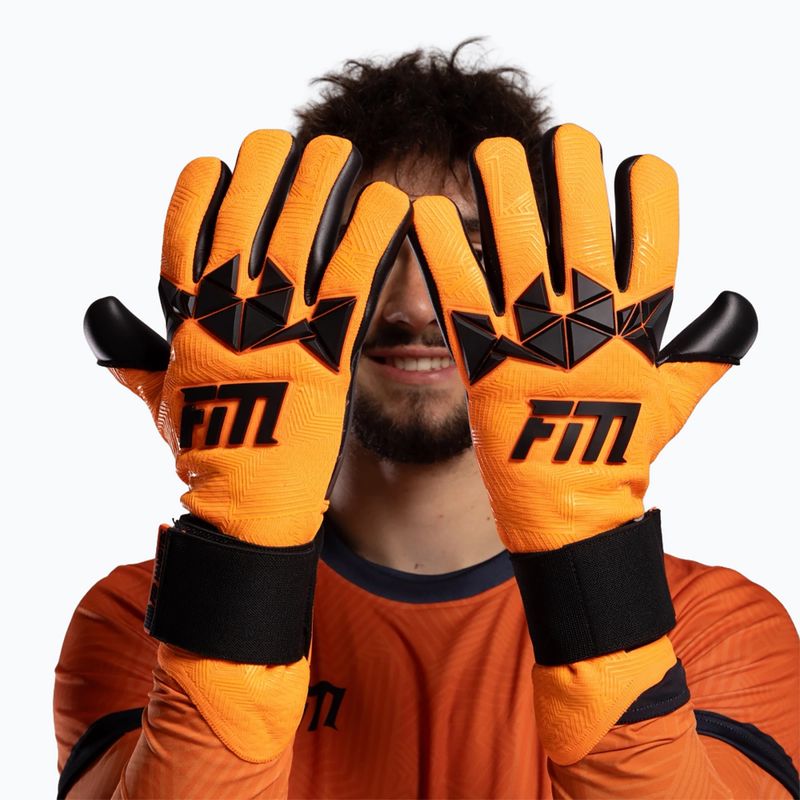Рукавиці воротарські Football Masters Varis X PRO orange fluo 4