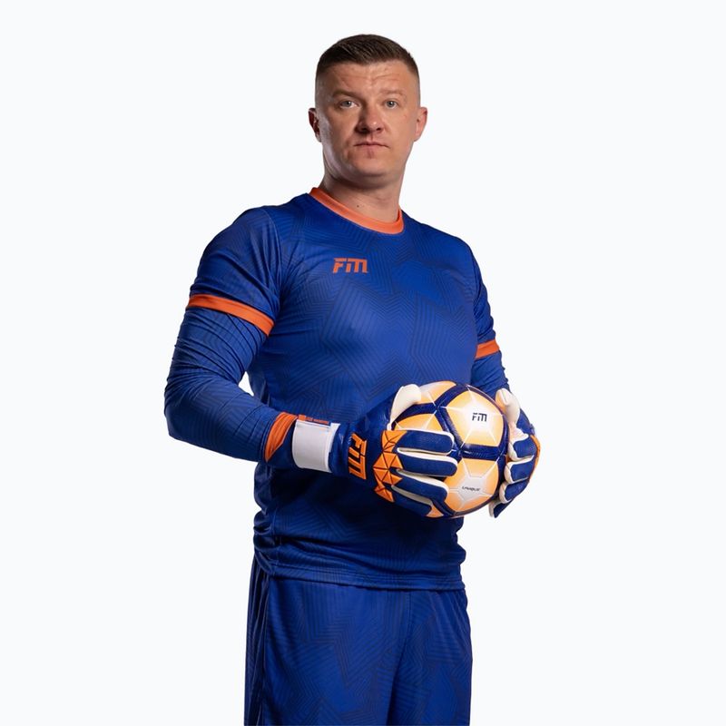 Рукавиці воротарські Football Masters Varis X PRO blue/orange 2