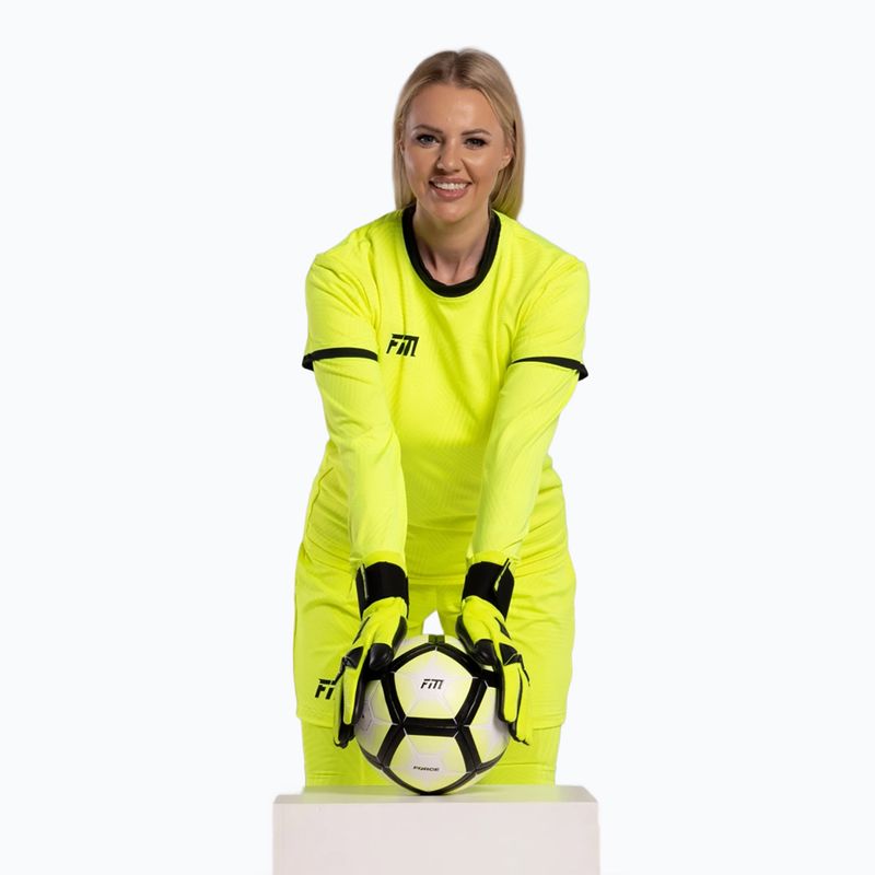 Рукавиці воротарські Football Masters Varis X PRO yellow fluo 4
