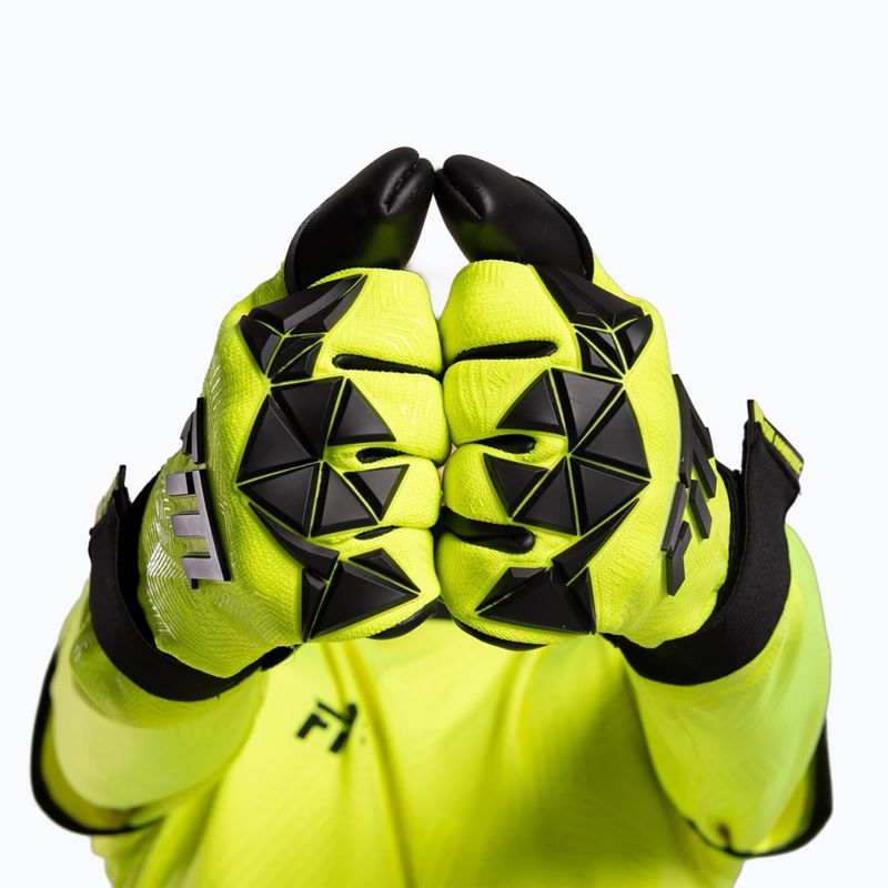 Рукавиці воротарські Football Masters Varis X PRO yellow fluo 9