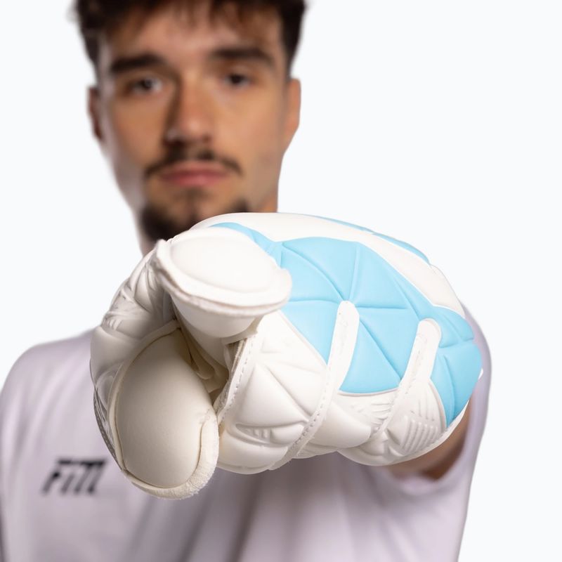 Рукавиці воротарські Football Masters Invictus X white/blue 3