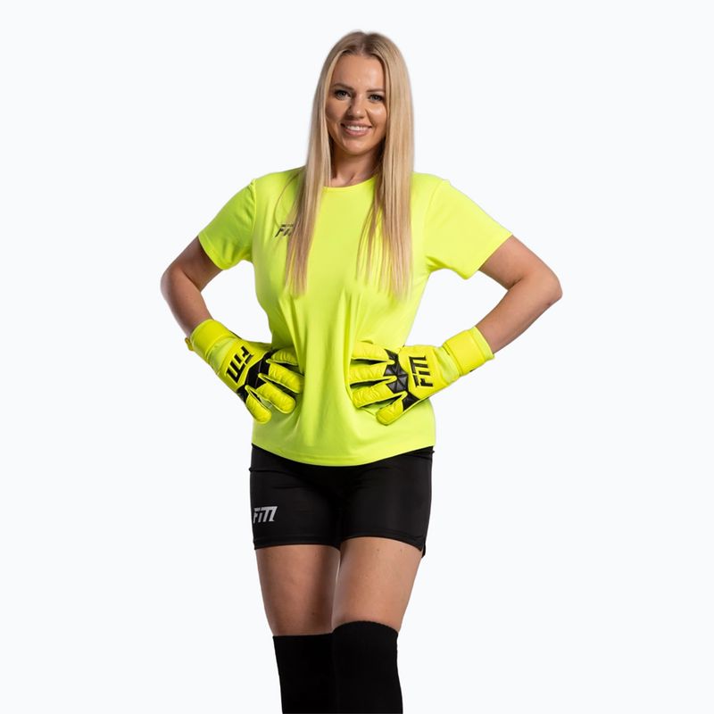 Рукавиці воротарські Football Masters Invictus X yellow fluo 2