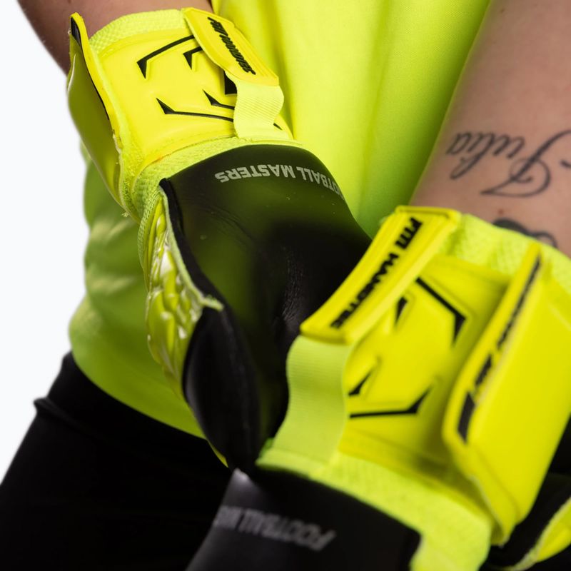 Рукавиці воротарські Football Masters Invictus X yellow fluo 7