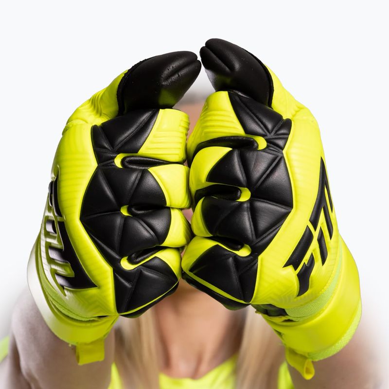 Рукавиці воротарські Football Masters Varis X yellow fluo 4