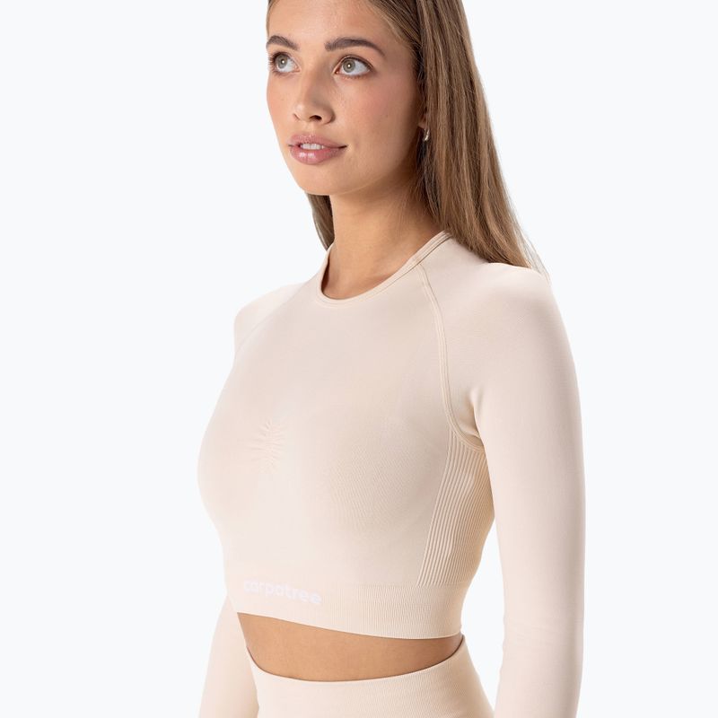 Лонгслів для тренувань жіночий Carpatree Allure Seamless cream beige 4