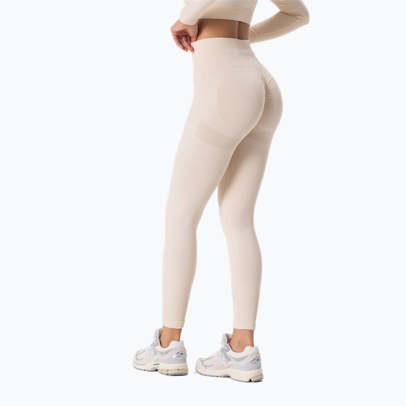 Легінси для тренувань жіночі Carpatree Allure Seamless cream beige 2